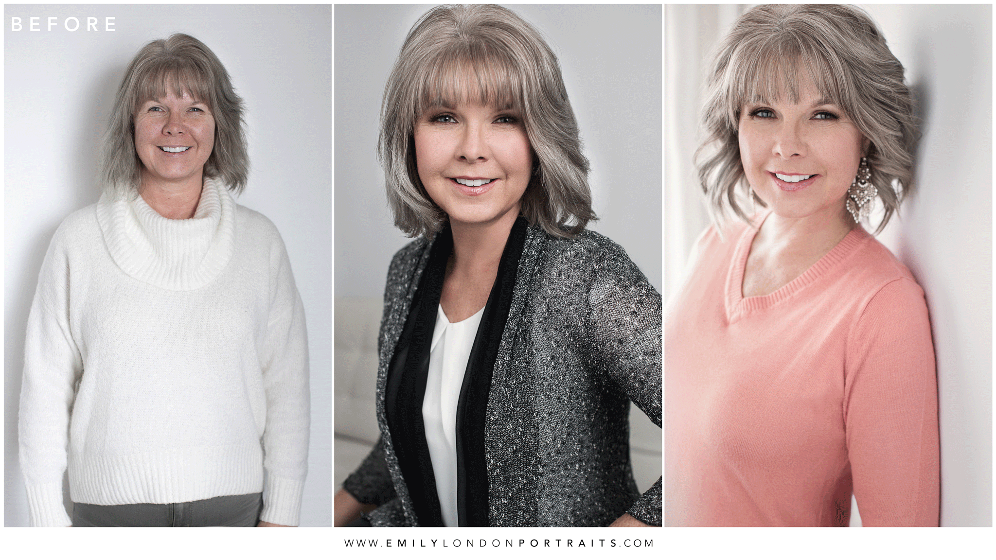 Same Day Transformation During a Photoshoot with Emily London Portraits in SLC Utah